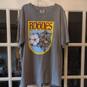 Rogues Soccer Gray Graphic Tee